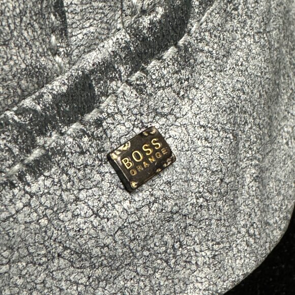 Hugo Boss Orange Genuine Leather Womens Biker Jacket in Silver/Grey - Picture 6 of 16